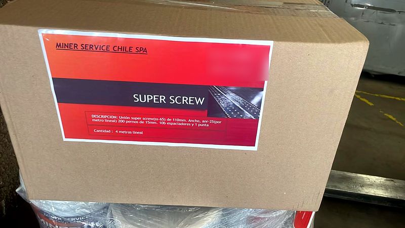 Caja rotulada Super Screw